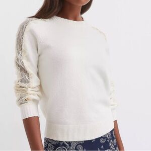 LOFT Lace Sleeve Sweater🌺🌺🌺